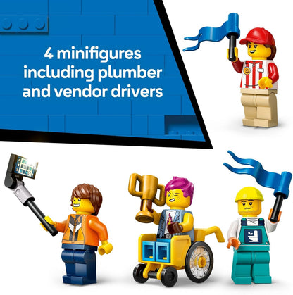 LEGO City No Limits: Race Car Ramp Track Toy with 2 Cars, 4 Minifigures, and Buildable Ramp