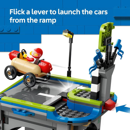 LEGO City No Limits: Race Car Ramp Track Toy with 2 Cars, 4 Minifigures, and Buildable Ramp
