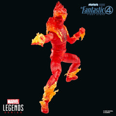 Marvel Legends Series Human Torch, The Fantastic Four: First Steps Johnny Storm Movie Collectible 6 Inch Action Figure