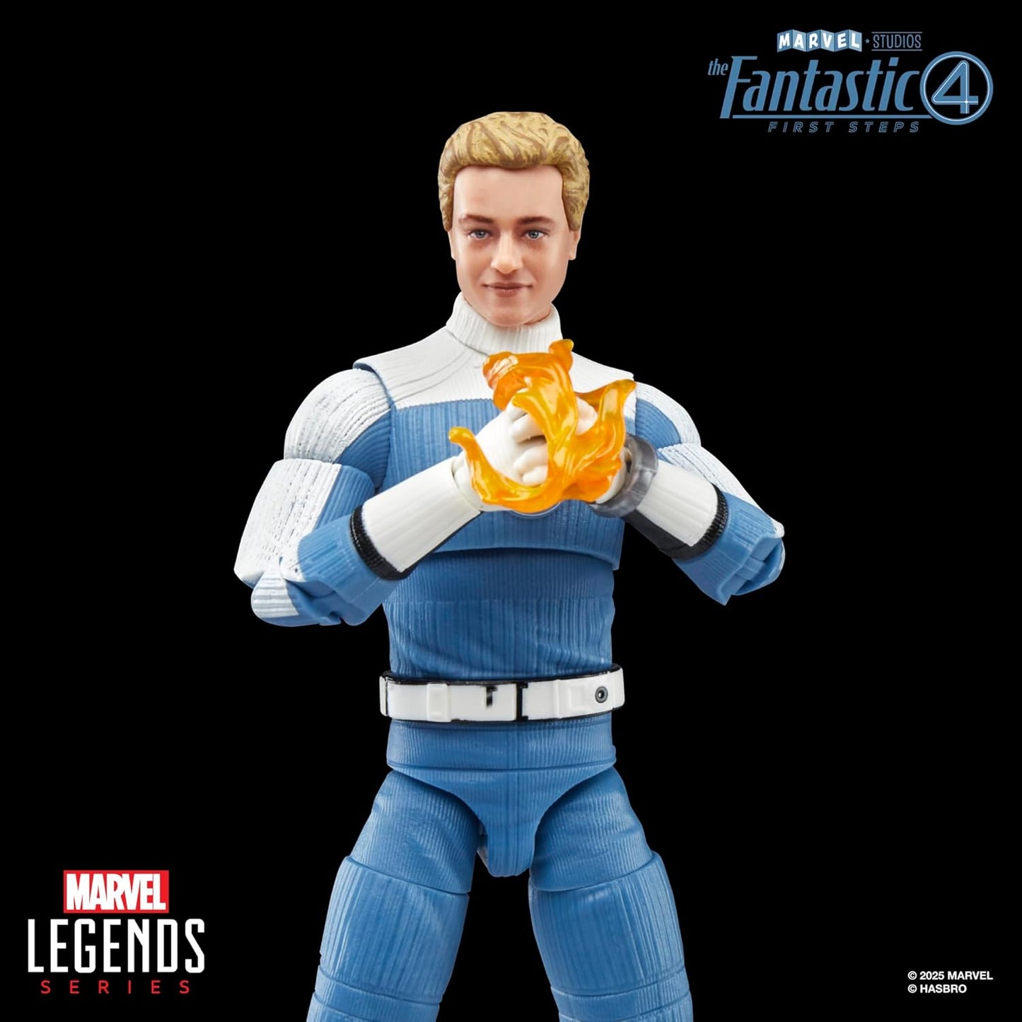 Marvel Legends Series Johnny Storm, The Fantastic Four: First Steps Movie Collectible 6 Inch Action Figure
