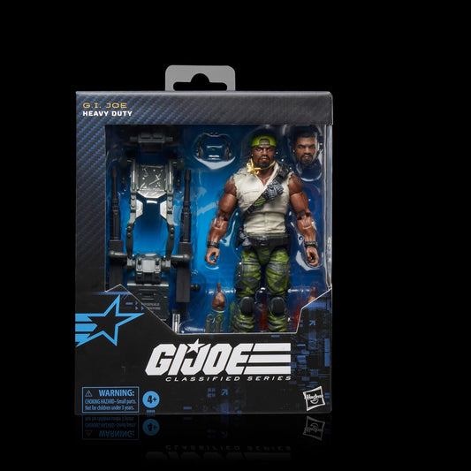 G.I. Joe Classified Series #150, Heavy Duty with Man-Portable Heavy Weapons System, Collectible Deluxe 6 Inch Action Figure Set with 30 Accessories