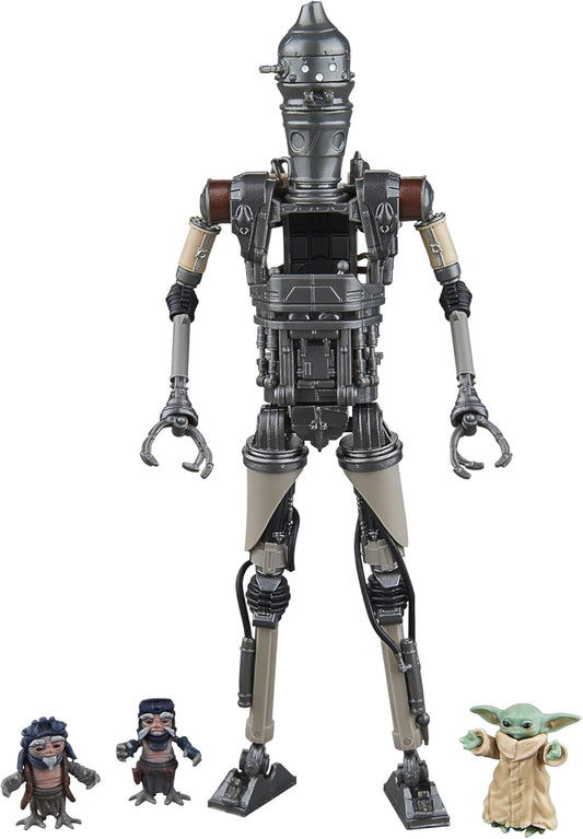 Star Wars The Black Series IG-12 & Grogu, The Mandalorian Deluxe Collectible 6 Inch Action Figure 2-Pack