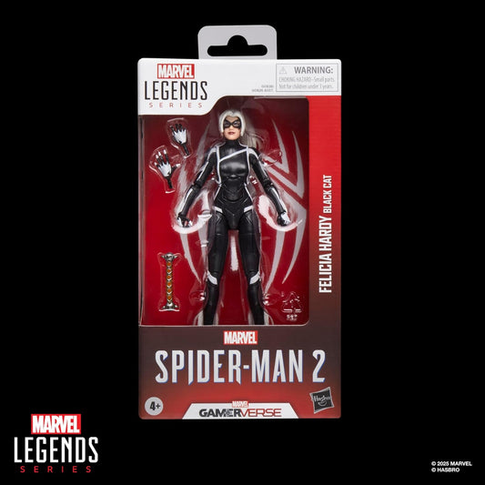 Spider-Man Marvel Legends Series Gamerverse Black Cat Felicia Hardy, 2 Video Game-Inspired Collectible 6 Inch Action Figure