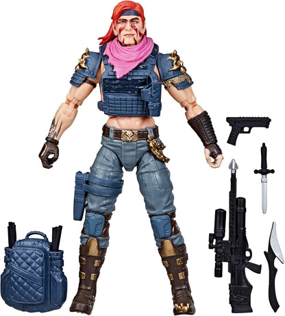 G.I. Joe Classified Series Dreadnok Zandar, Collectible 6 Inch Action Figure with 5 Accessories