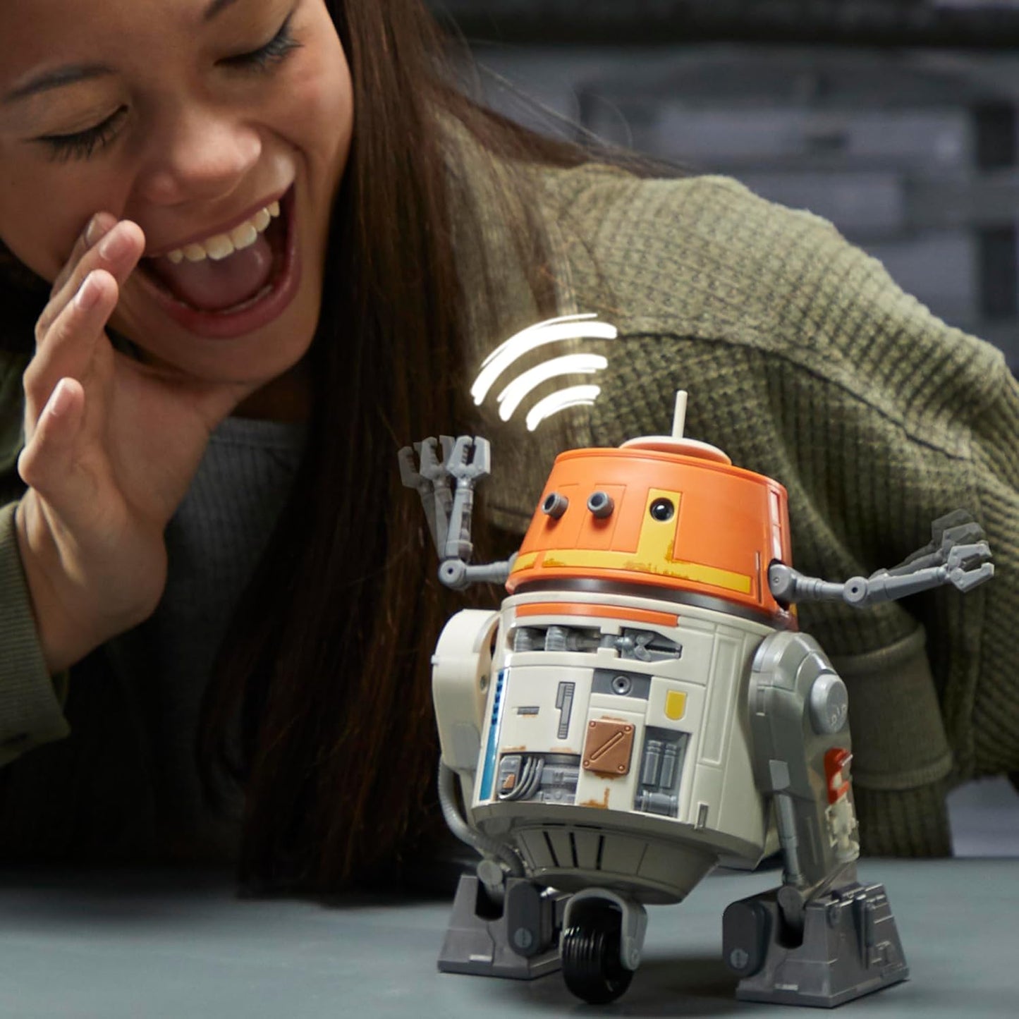 Star Wars Chatter Back Chopper, Ahsoka Animatronic Toys, 40+ Sound & Movement Combos, Interactive Toys