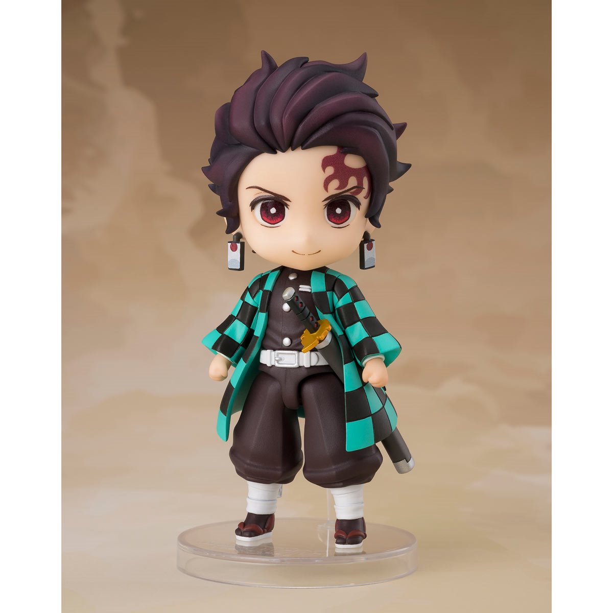 Demon Slayer: Kimetsu no Yaiba Tanjiro Kamado (Nichirin Sword with Rengoku's Handguard) Figuarts Mini Action Figure