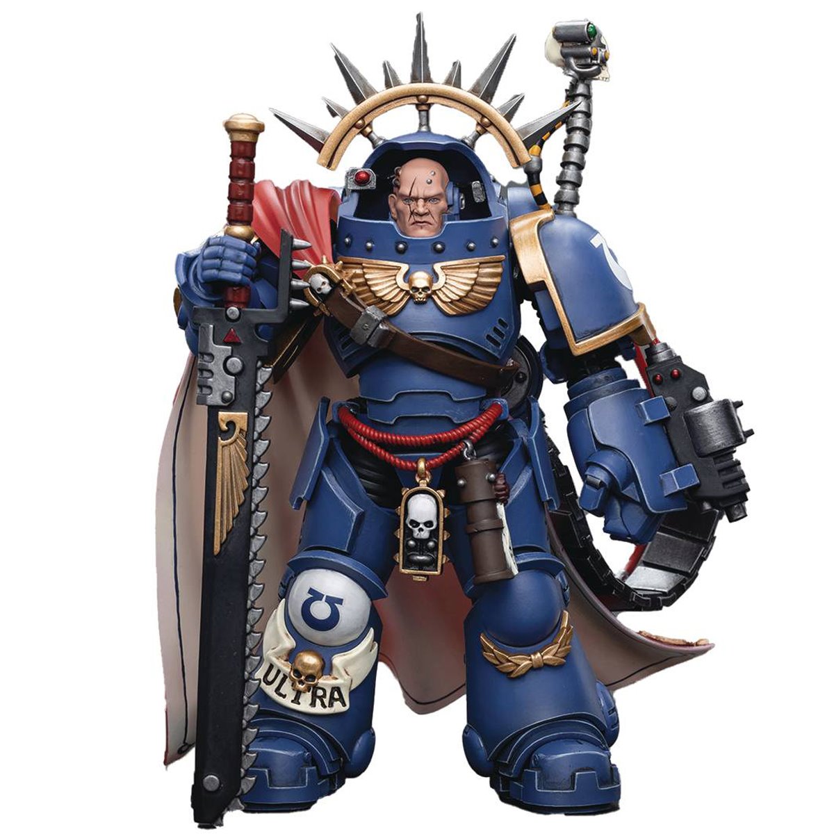 [Pre-Order] Warhammer 40,000 Ultramarines Captain in Gravis Armour 1:18 Scale Action Figure