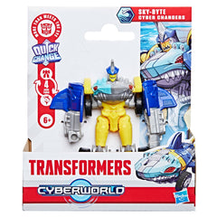Transformers Cyberworld Sky-Byte Cyber Changers 4-Inch Action Figure