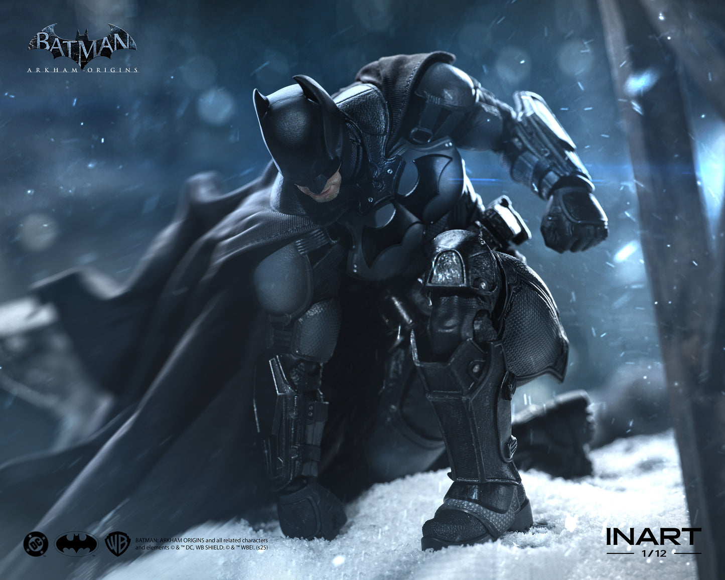 INART Arkham Origins Batman 1/12 Action Figure