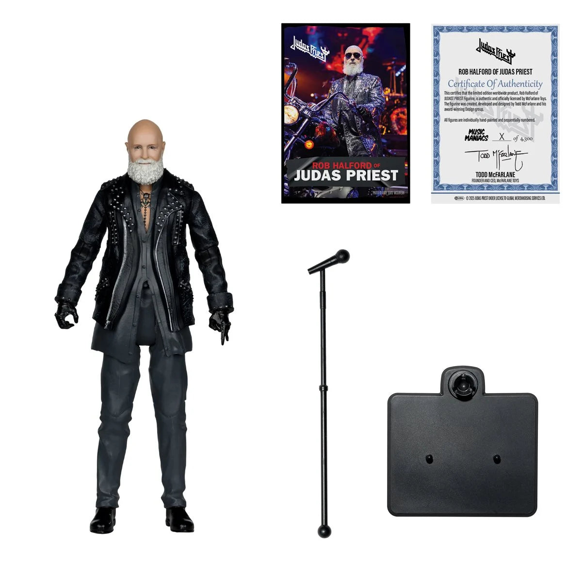 Music Maniacs Wave 5 Judas Priest Metal Rob Halford 6-Inch Scale Action Figure