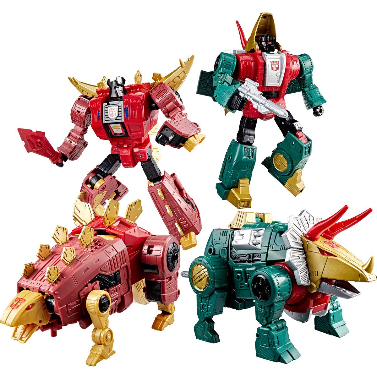 Transformers Generations Selects Age of the Primes Leader Class G2 Universe Dinobots Slug and Snarl Action Figures