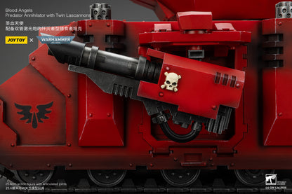 Warhammer 40,000 Blood Angels Predator Annihilator with Twin Lascannons 1:18 Scale Action Figure