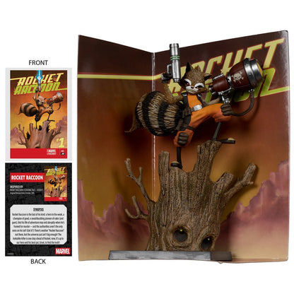 Marvel Rocket Racoon A Chasing Tale #1 1:6 Scale Posed Figure with Scene and Comic