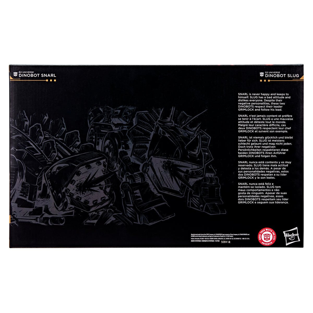 Transformers Generations Selects Age of the Primes Leader Class G2 Universe Dinobots Slug and Snarl Action Figures