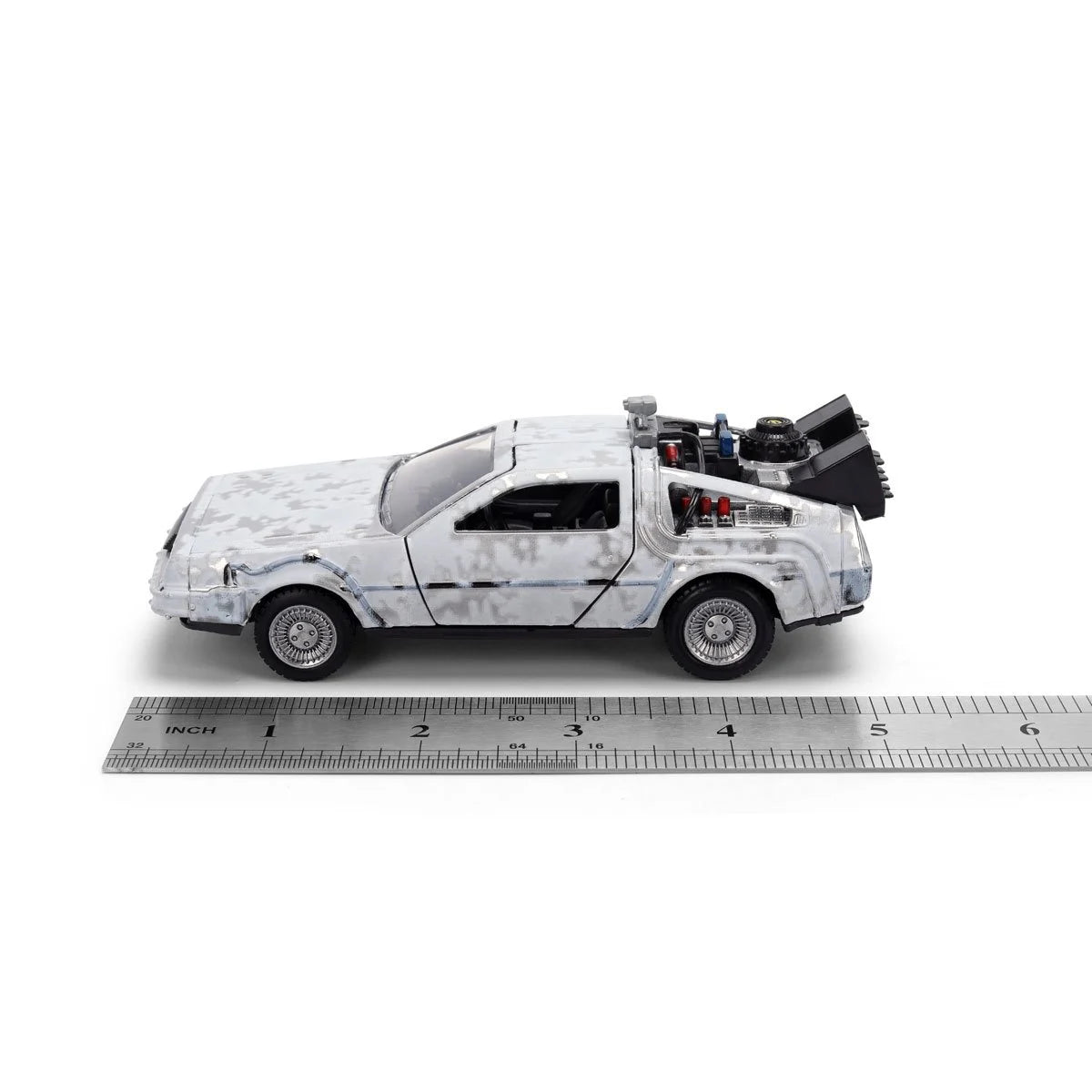 Hollywood Rides Back to the Future Time Machine 40th Anniversary 1:32 Scale Die-Cast Metal Vehicle