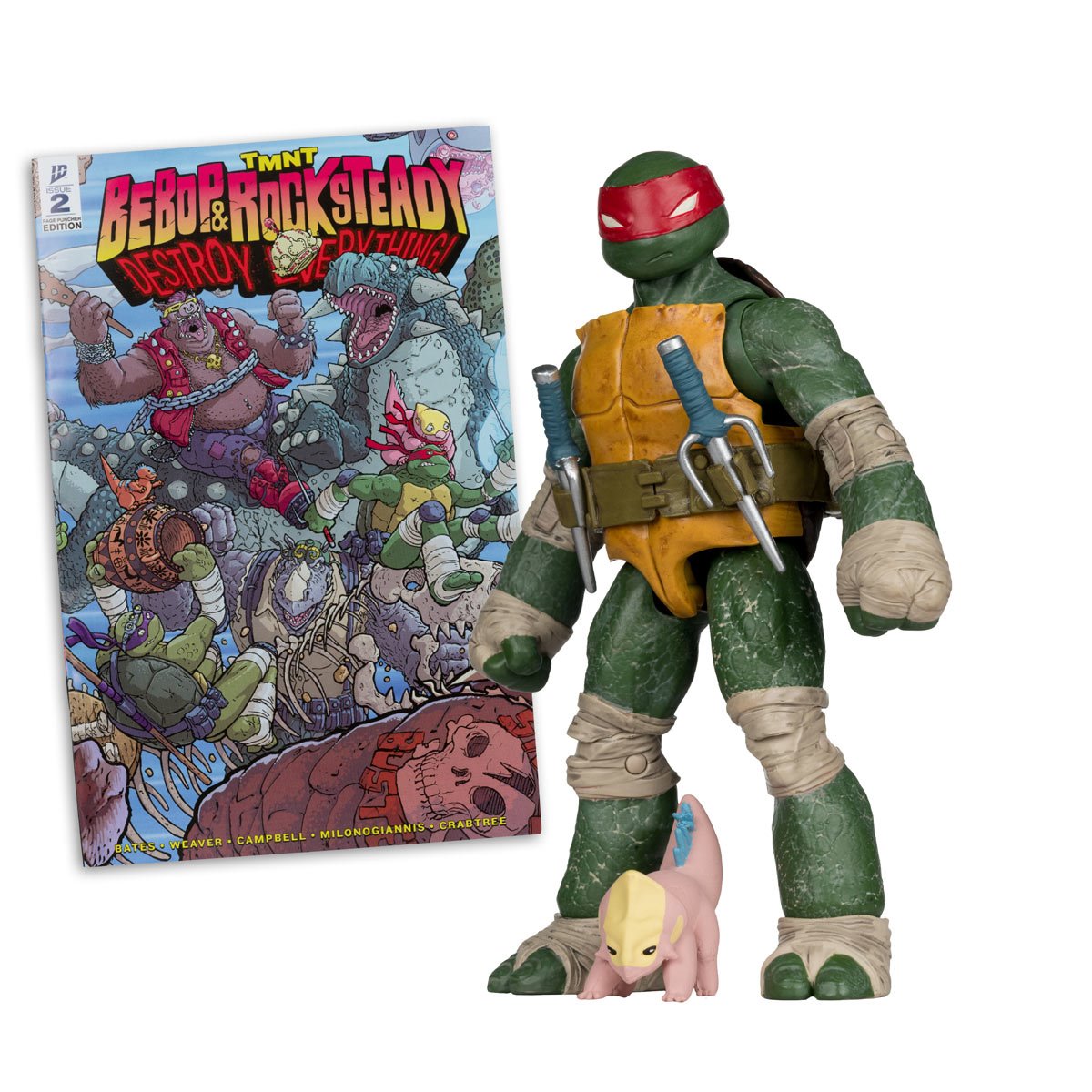 Teenage Mutant Ninja Turtles Page Punchers Wave 2 Raphael 5-Inch Scale Action Figure with Comic