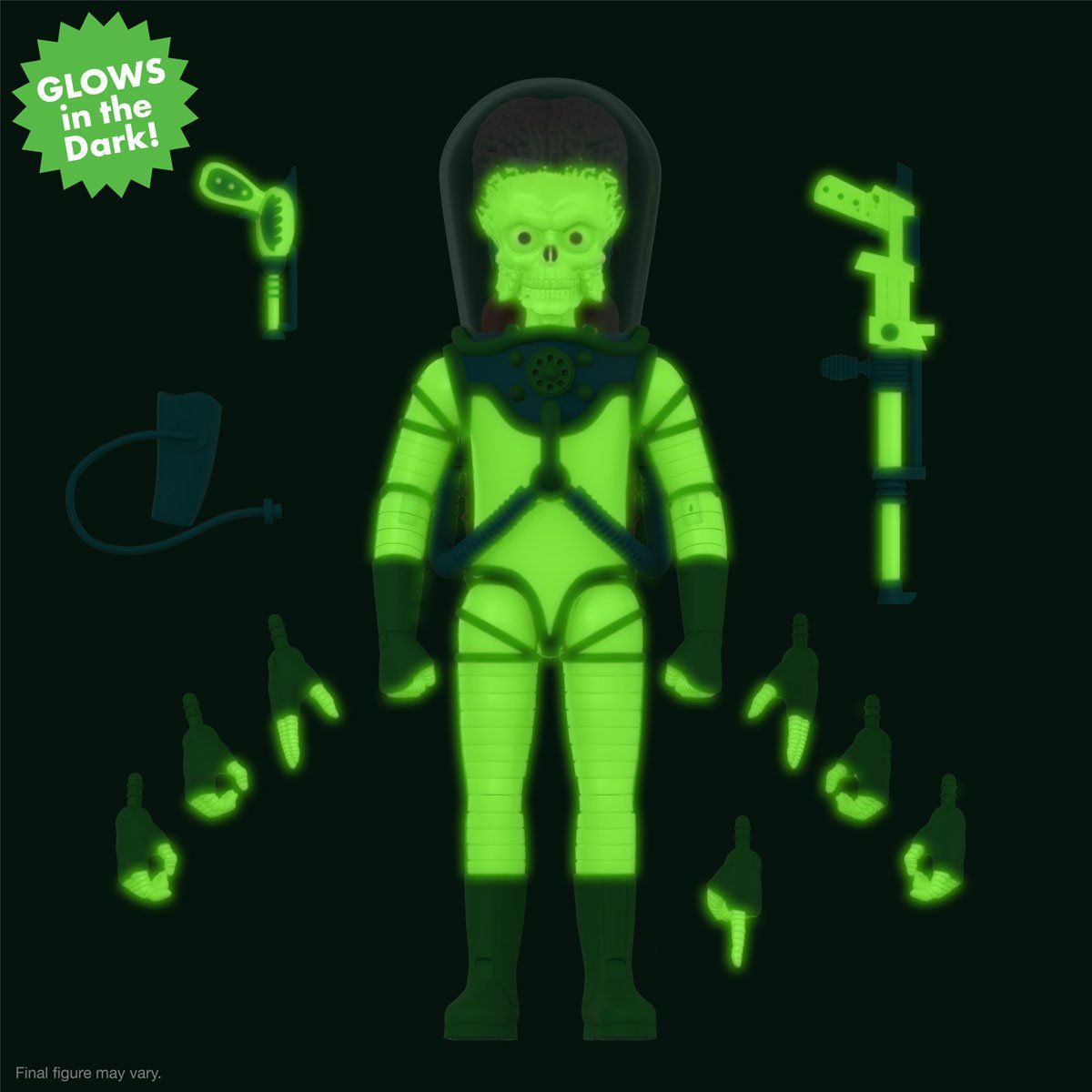 Mars Attacks! Ultimates Martian (Invasion Begins Glow-in-the-Dark) 7-Inch Scale Action Figure