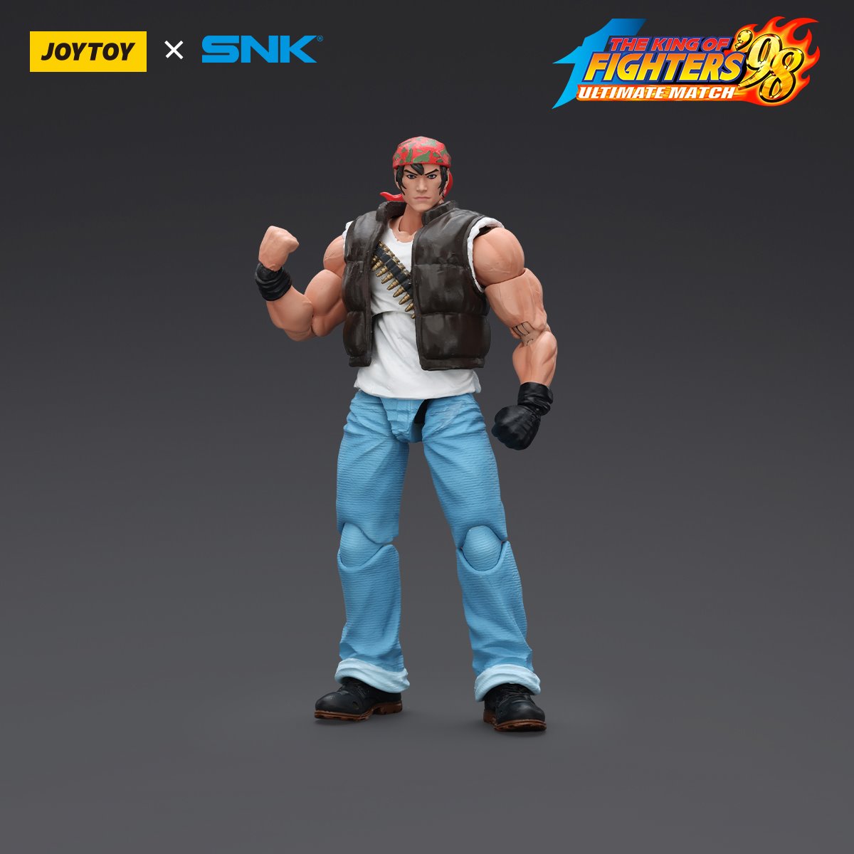 King of Fighters '98 Ultimate Match Ikari Warriors Team Ralf Jones 1:18 Scale Action Figure