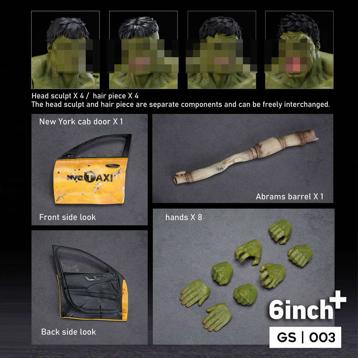 6Inch+ Green Golem GS003 1/12 Action Figure