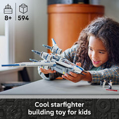 LEGO Star Wars Rebel U-Wing Starfighter Building Set - Includes Cassian Andor, Dedra Meero and K-2SO - Model Action Toy