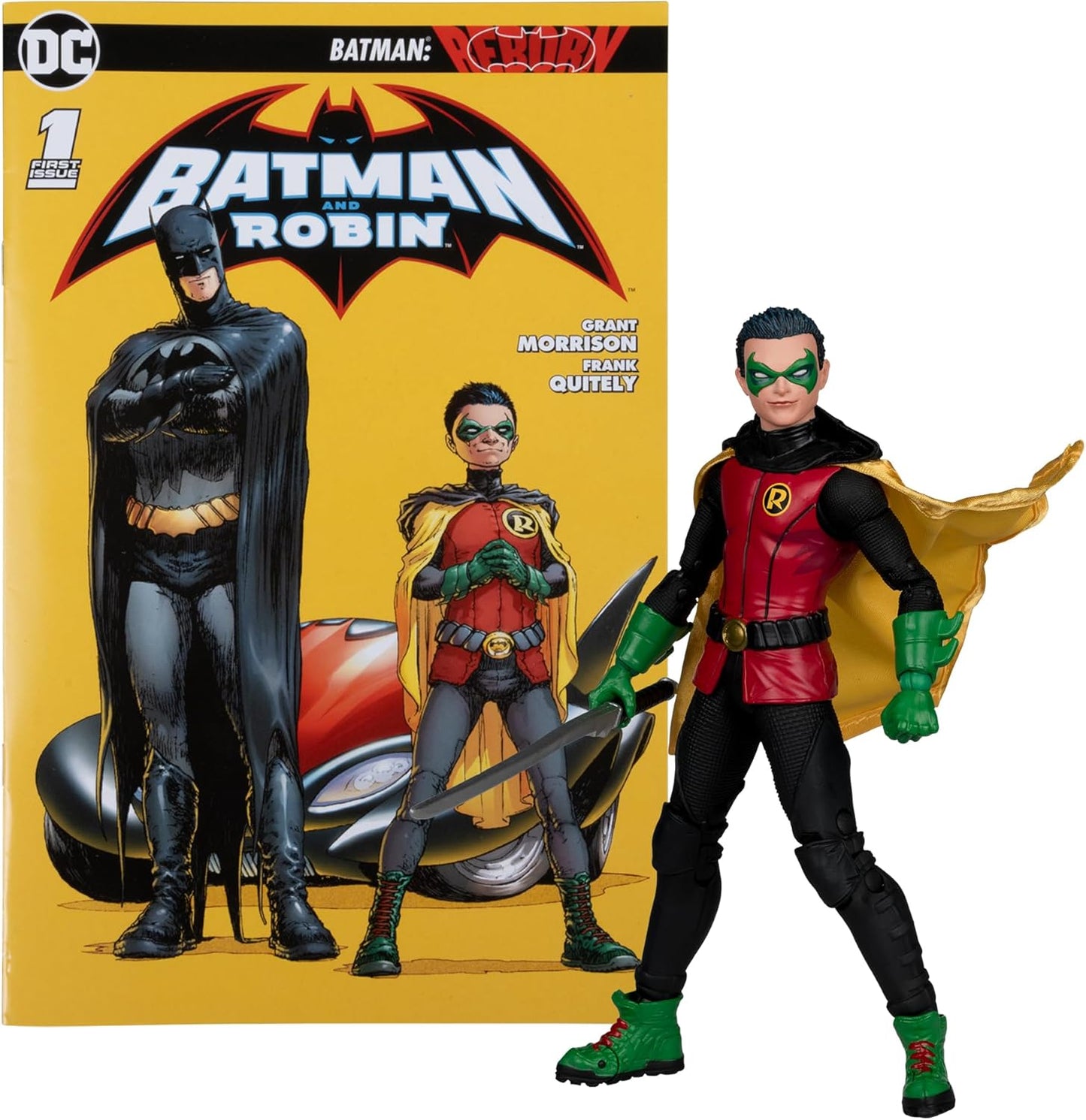 DC Direct Page Punchers Robin (Batman: Reborn) Figure with Comic