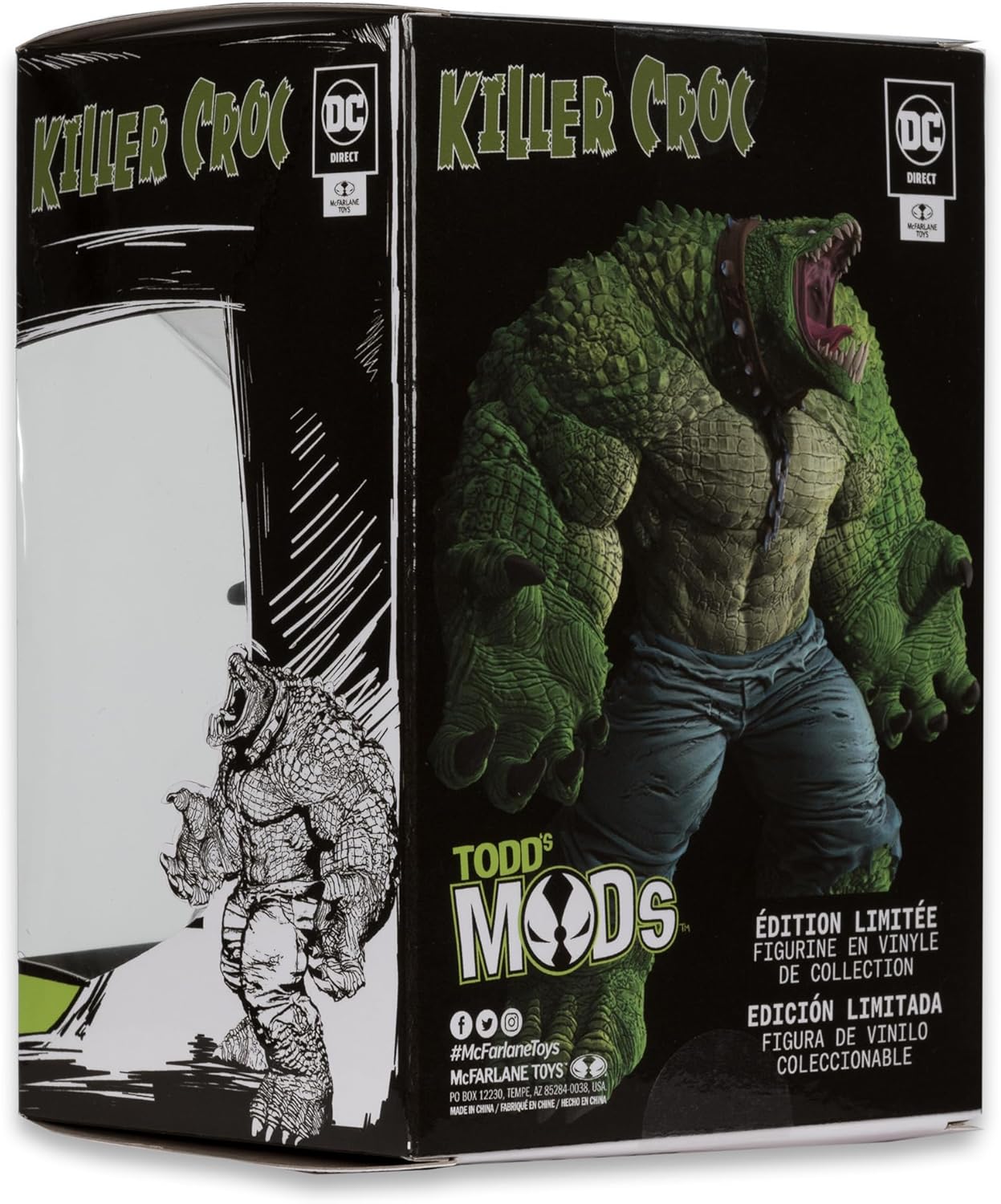 DC Direct Killer Croc Limited Edition (Todd's Mods) 4.5in Scale Posed Figure