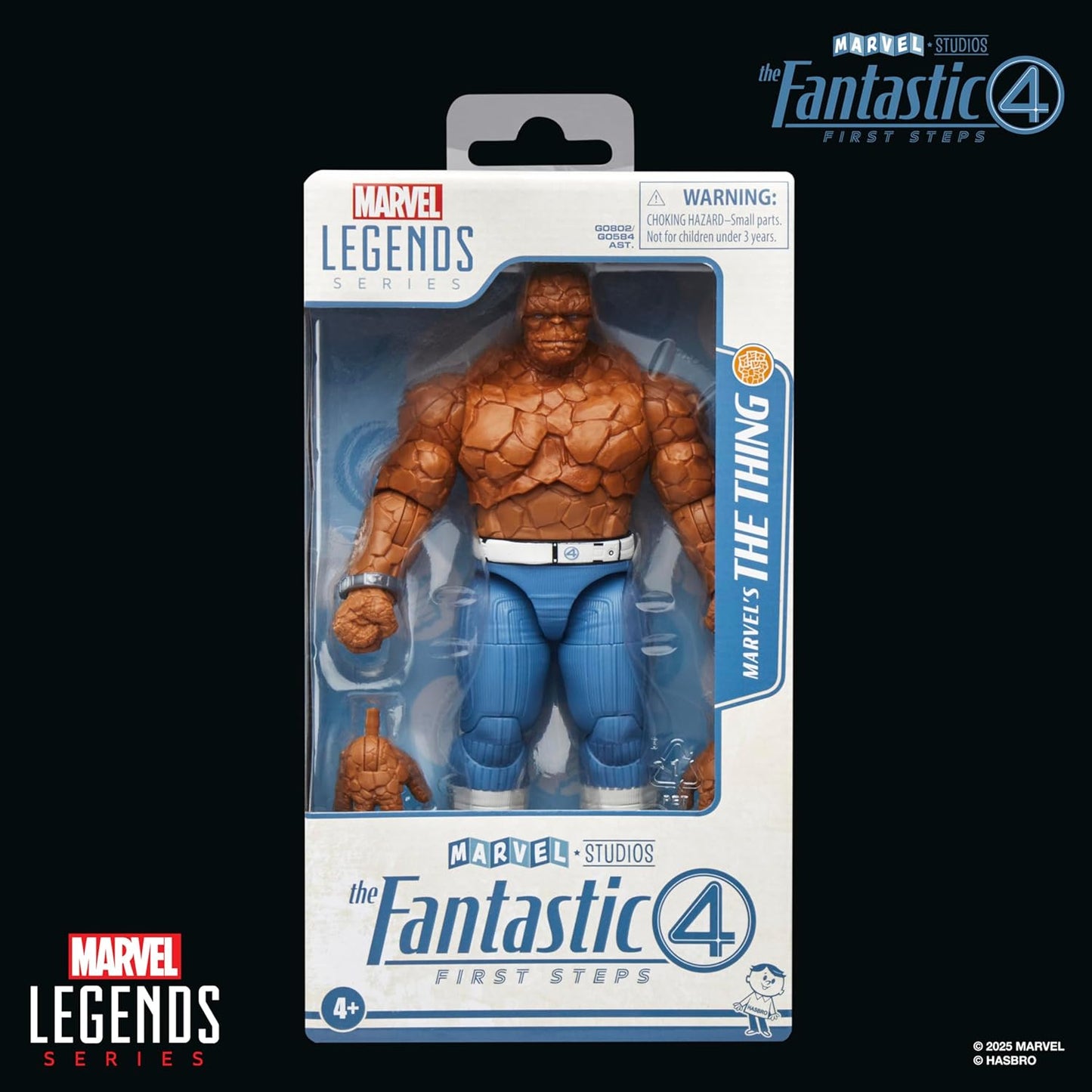 Marvel Legends Series The Thing, The Fantastic Four: First Steps Ben Grimm Movie Collectible 6 Inch Action Figure
