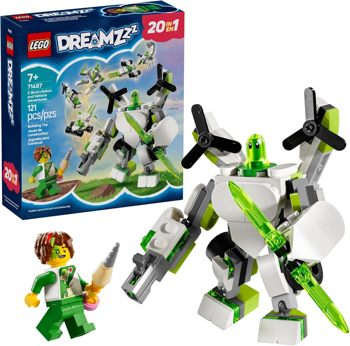 LEGO DREAMZzz Z-Blob's Robot and Vehicle Adventures Robot Toy Building Kit - Mech Suit Set