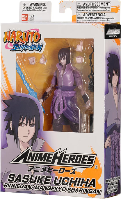 Naruto Anime Heroes Sasuke Uchiha Rinnegan Mangekyo Sharingan Action Figure