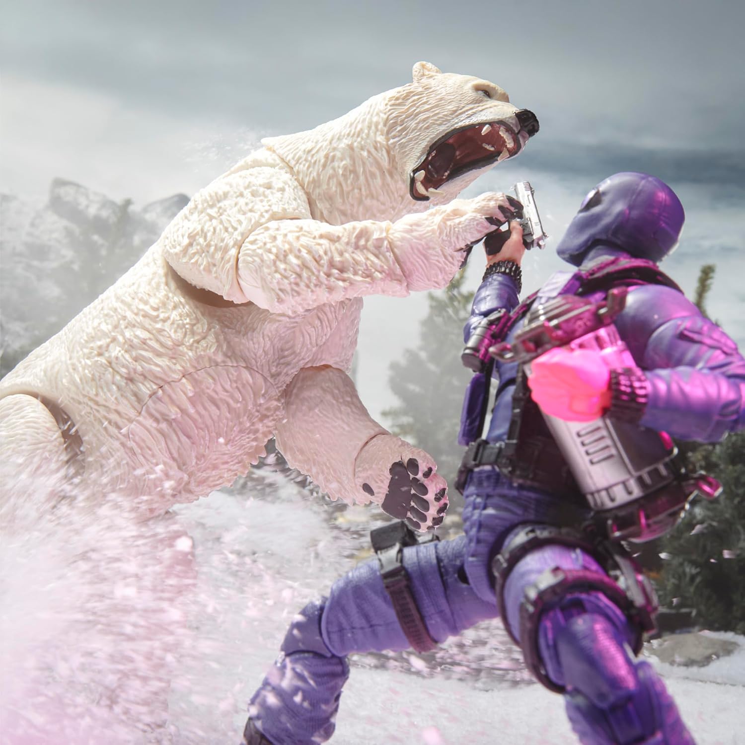 G.I. Joe Classified Series #161, Snake Eyes & Polar Bear, 6-Inch Scale Action Figure and Bear with 15 Accessories Including M.A.S.S. Device Catalytic Element