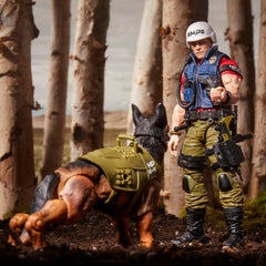 G.I. Joe Classified Series #157, Christopher Law Lavigne & Order Action Figure & German Shepherd Dog Figure