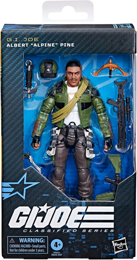 G.I. Joe Classified Series Albert Alpine Pine, Collectible 6 Inch Action Figure with 9 Accessories