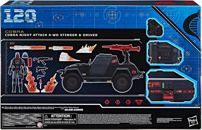 G.I. Joe Classified Series Cobra Night Attack 4-WD Stinger 6-Inch Scale Vehicle with Driver Action Figure