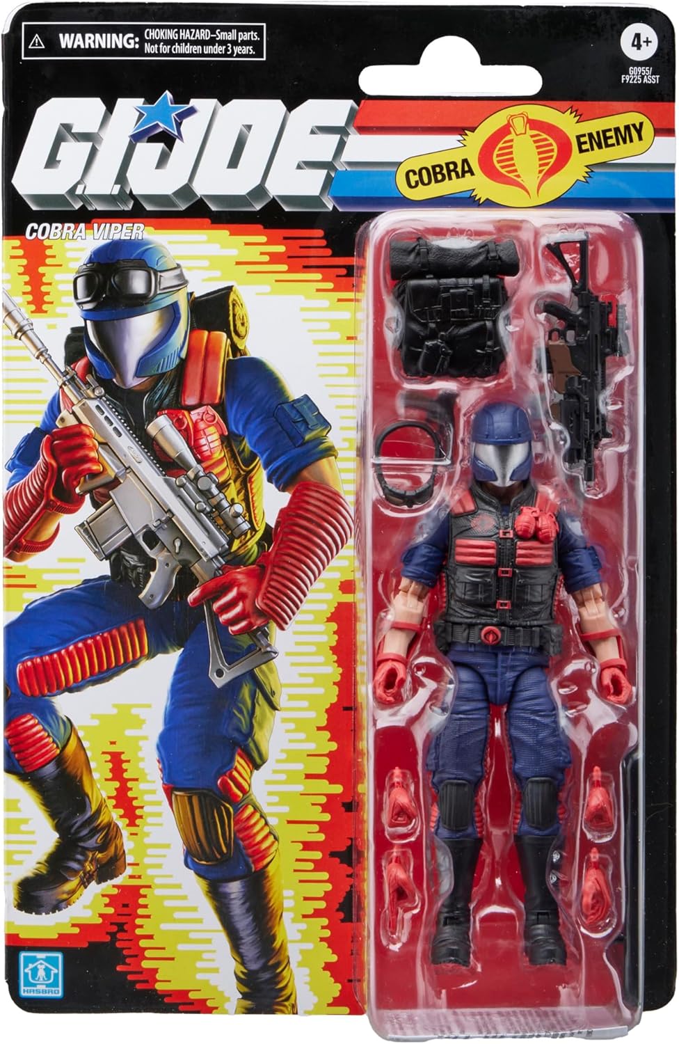 G.I. Joe Classified Series Retro Cardback Cobra Viper, Collectible 6 Inch Action Figure with 13 Accessories