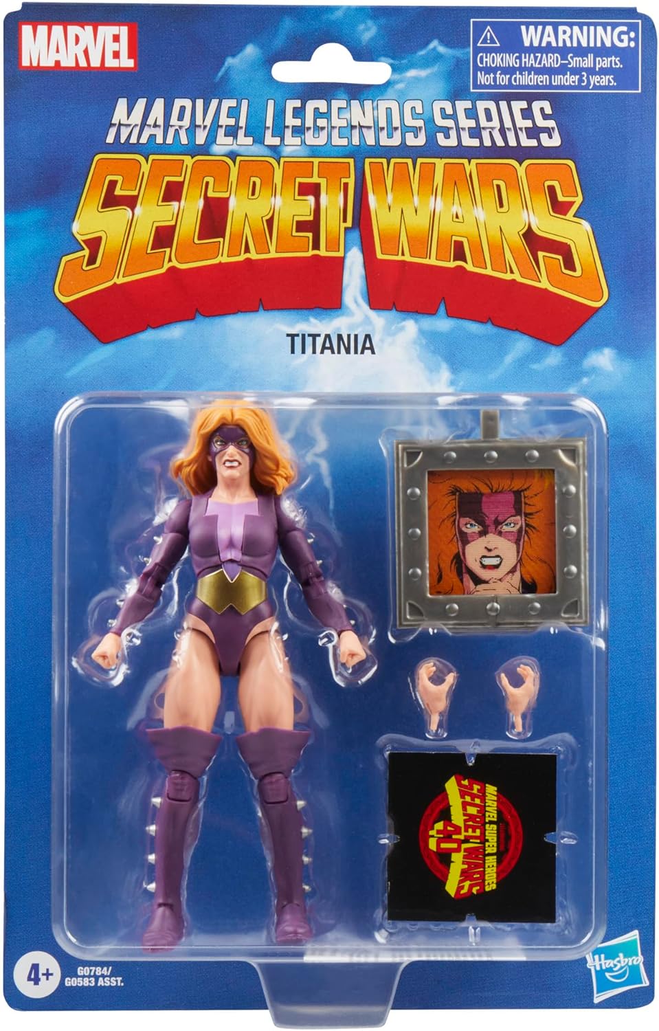 Marvel Legends Series Titania, Retro Super Heroes Secret Wars Comics Collectible 6 Inch Action Figure with Shield