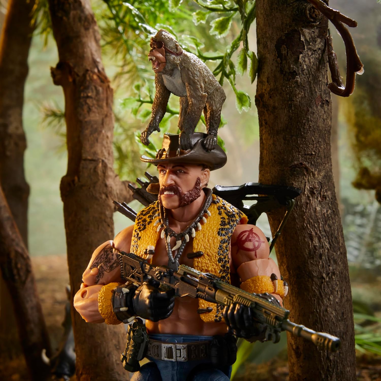 G.I. Joe Classified Series #125, Dreadnok Gnawgahyde and Pets Porkbelly & Yobbo, Collectible 6-Inch Action Figure with 16 Accessories