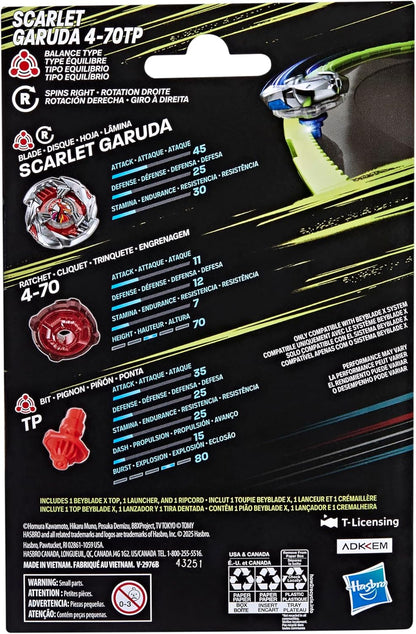 Beyblade X Scarlet Garuda 4-70TP BX Starter Pack Set