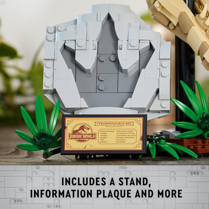 LEGO Jurassic World Dinosaur Fossils: T. rex Skull, Dino Toy