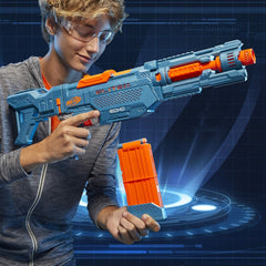 Nerf Elite 2.0 Echo CS-10 Blaster - 24 Official Darts, 10-Dart Clip, Removable Stock and Barrel Extension, 5 Tactical Rails