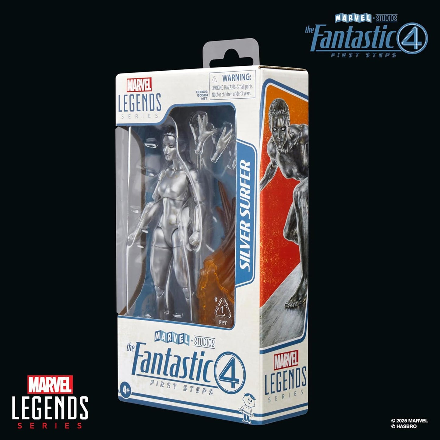 Marvel Legends Series Silver Surfer, The Fantastic Four: First Steps Movie Collectible 6 Inch Action Figure