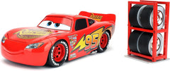 Disney Pixar Cars 3 Lightning McQueen Die-cast Car with Tire Rack
