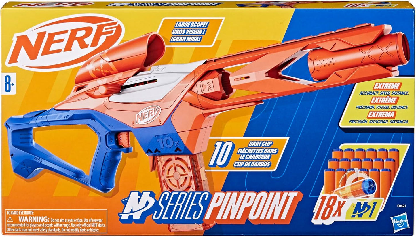 Nerf N Series Pinpoint Dart Blaster, 18 N1 Darts Compatible Only N Series Blasters