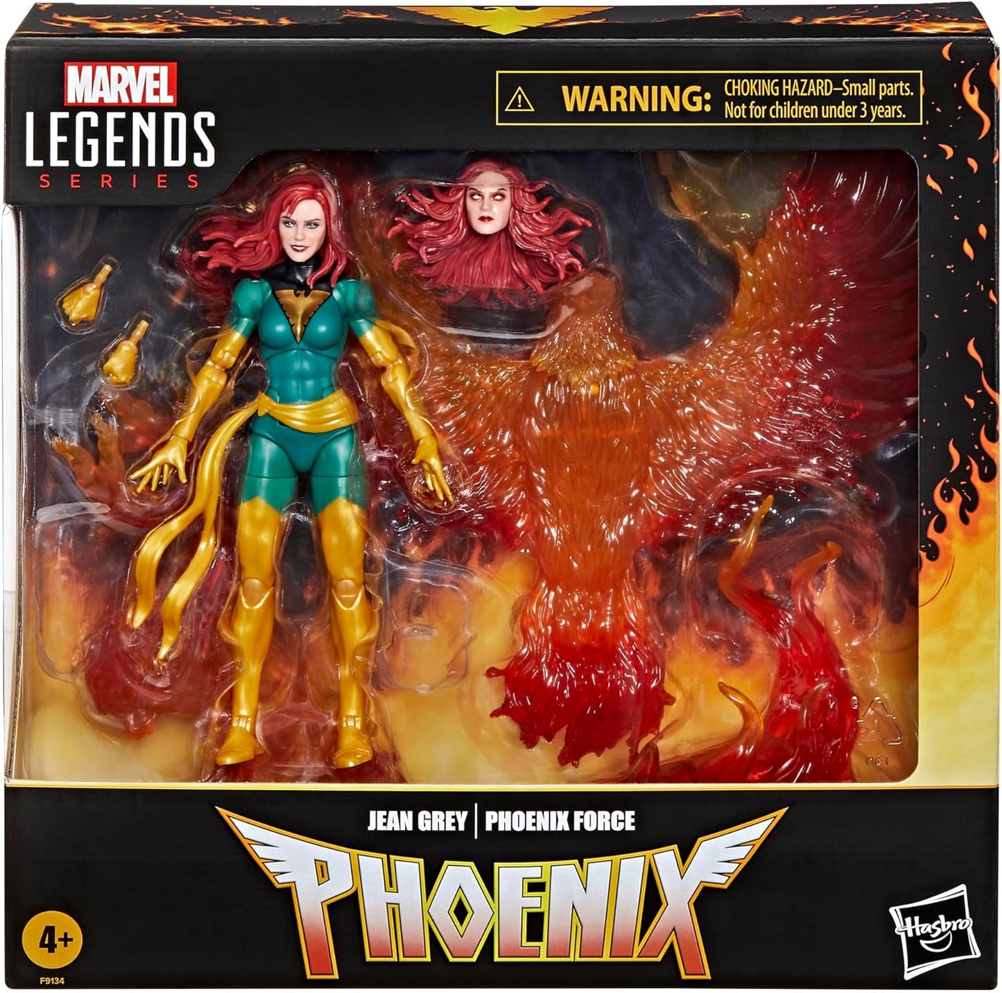 Marvel Legends Series Jean Grey with Phoenix Force Display, Deluxe X-Men Comics Collectible 6-Inch Action Figure