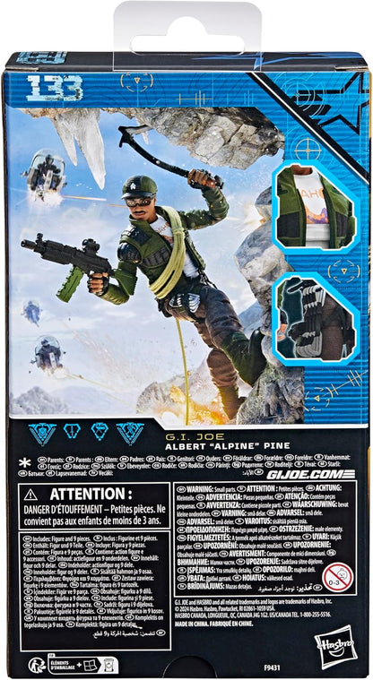 G.I. Joe Classified Series Albert Alpine Pine, Collectible 6 Inch Action Figure with 9 Accessories