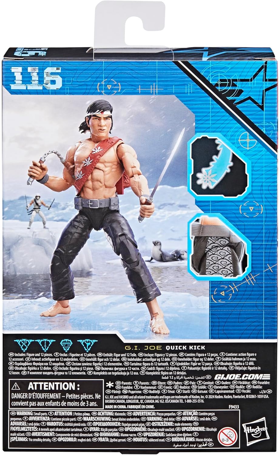 G.I. Joe Classified Series Quick Kick Collectible Action Figure with 12 Accessories