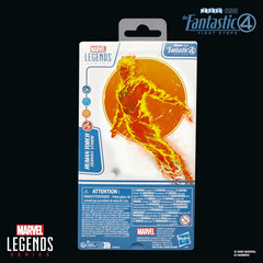 Marvel Legends Series Human Torch, The Fantastic Four: First Steps Johnny Storm Movie Collectible 6 Inch Action Figure
