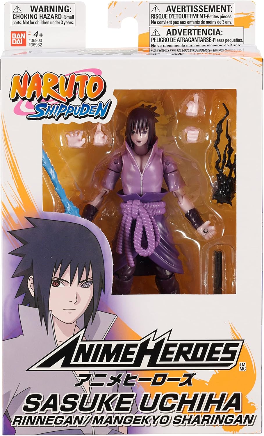 Naruto Anime Heroes Sasuke Uchiha Rinnegan Mangekyo Sharingan Action Figure