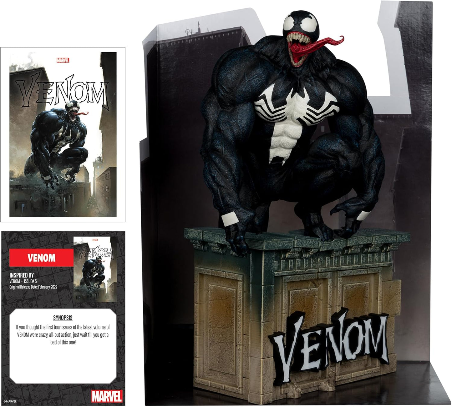 Marvel Venom 1:6th Scale Collectible with Scene & Comic