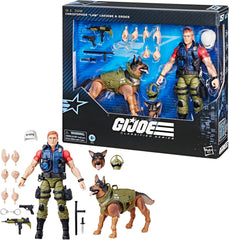 G.I. Joe Classified Series #157, Christopher Law Lavigne & Order Action Figure & German Shepherd Dog Figure