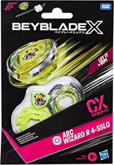 Beyblade X Arc Wizard R 4-55LO CX Starter Pack Set, Stamina Type Top and Launcher